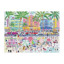 South Beach Miami 1000 Piece Jigsaw Puzzle Galison