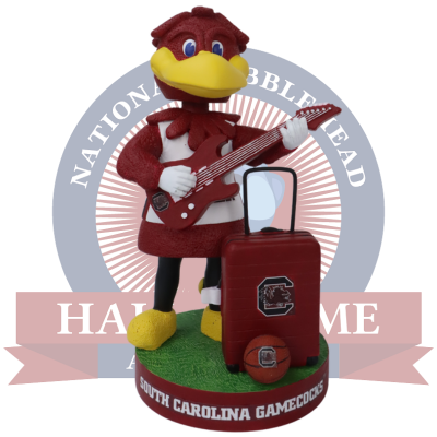 South Carolina Gamecocks Cocky Rocking in Cleveland Bobblehead (ONLINE ORDER ONLY)
