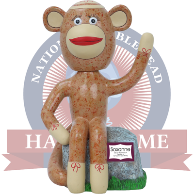 Soxanne The Rockford Sock Monkey Bobblehead (ONLINE ORDER ONLY)