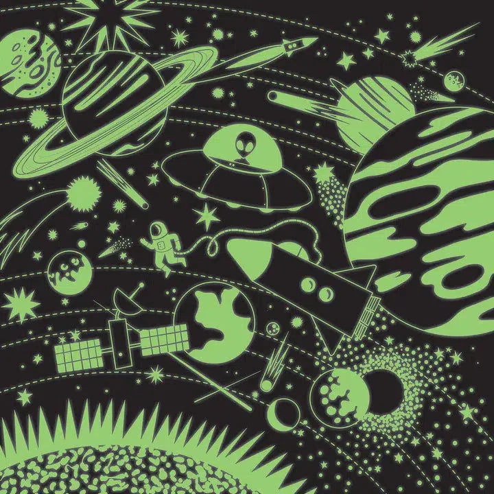Space Illuminated 500 Piece Glow in the Dark Jigsaw Puzzle Mudpuppy (ONLINE ORDER ONLY)