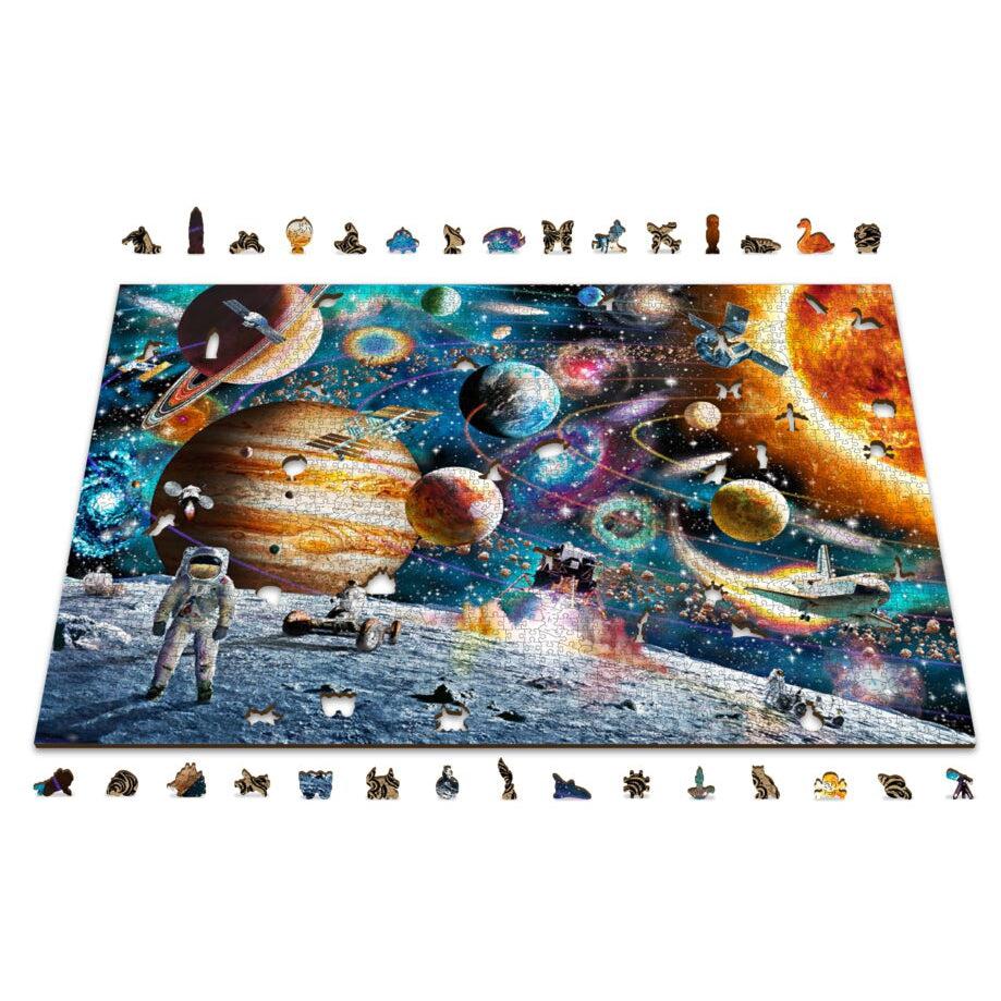 Space Odyssey 2000 Piece Wood Jigsaw Puzzle Wooden City (ONLINE ORDER ONLY)