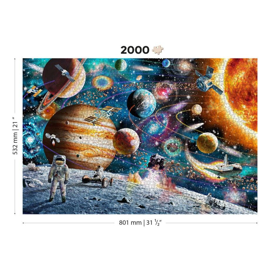 Space Odyssey 2000 Piece Wood Jigsaw Puzzle Wooden City (ONLINE ORDER ONLY)