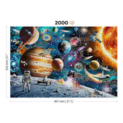 Space Odyssey 2000 Piece Wood Jigsaw Puzzle Wooden City (ONLINE ORDER ONLY)