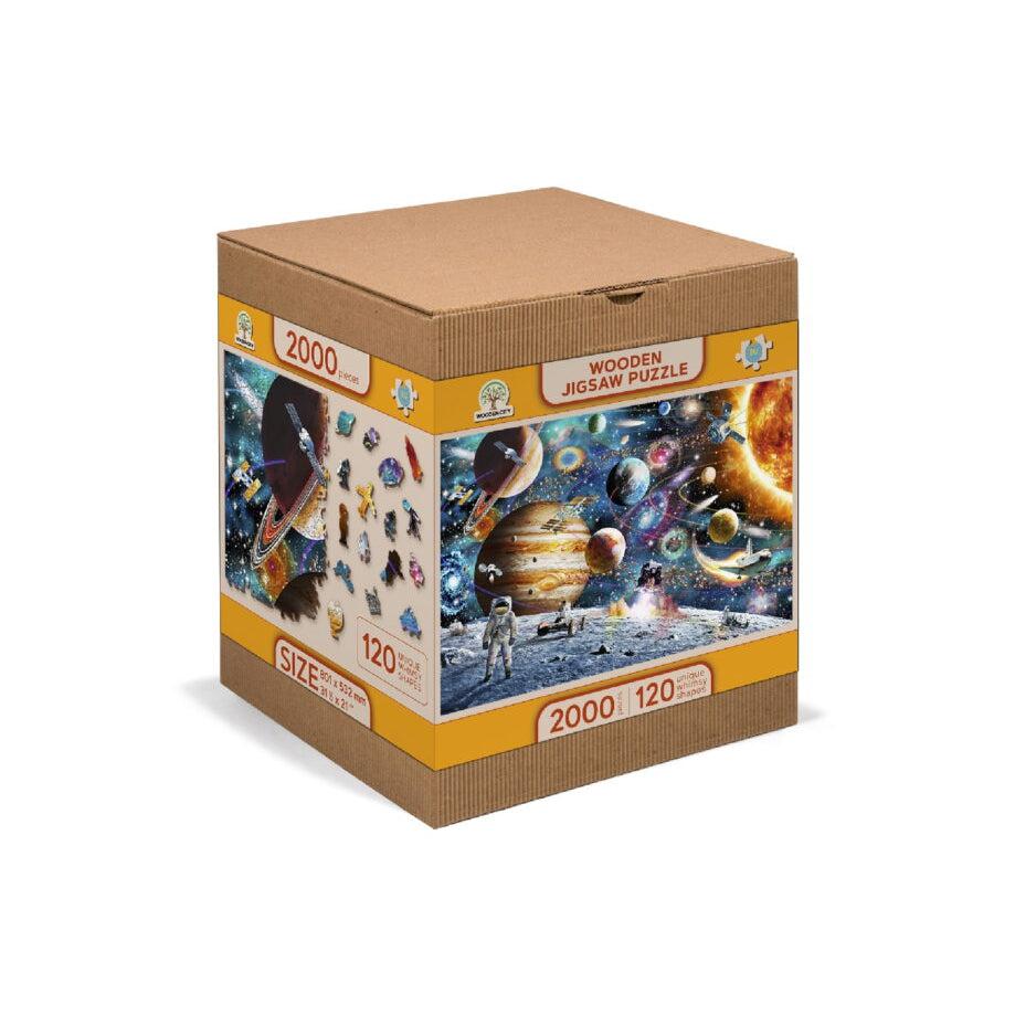 Space Odyssey 2000 Piece Wood Jigsaw Puzzle Wooden City (ONLINE ORDER ONLY)