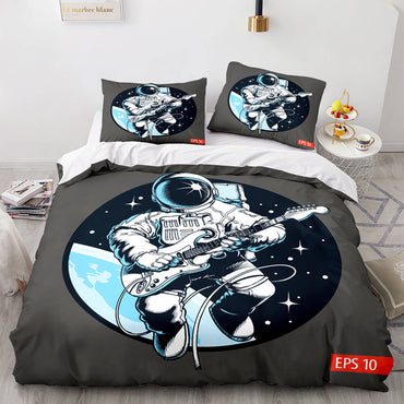 Space Astronaut Bedding Set Kids Quilt Cover Room Decoration (Online Order Only)