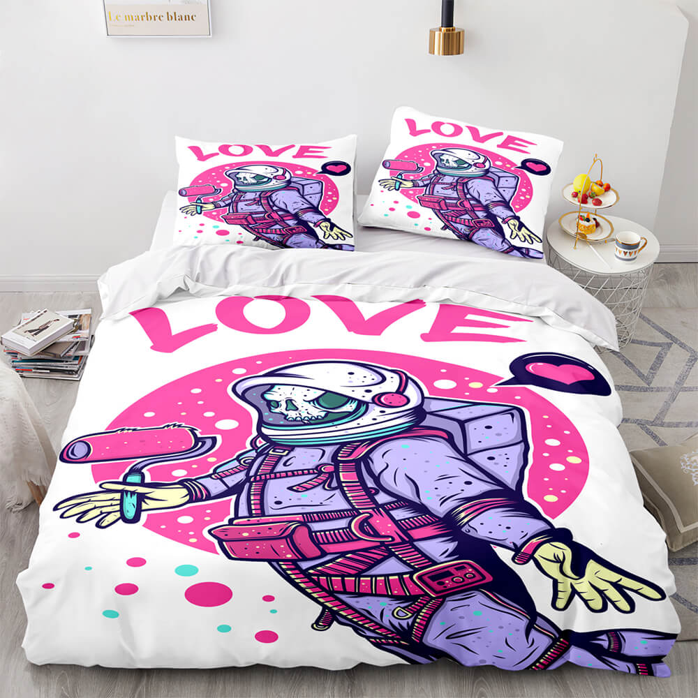 Space Astronaut Bedding Set Kids Quilt Cover Room Decoration (Online Order Only)