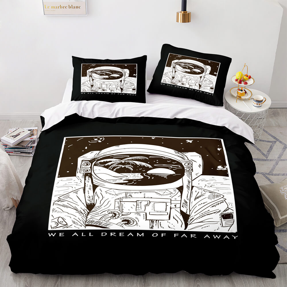Space Astronaut Bedding Set Kids Quilt Cover Room Decoration (Online Order Only)