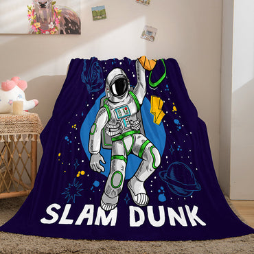 Space Astronaut Blanket Soft Flannel Blanket (Online Order Only)
