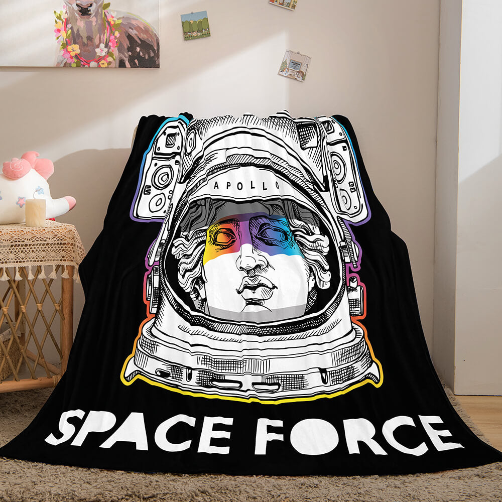 Space Astronaut Blanket Soft Flannel Blanket (Online Order Only)