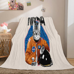 Space Astronaut Blanket Soft Flannel Blanket (Online Order Only)