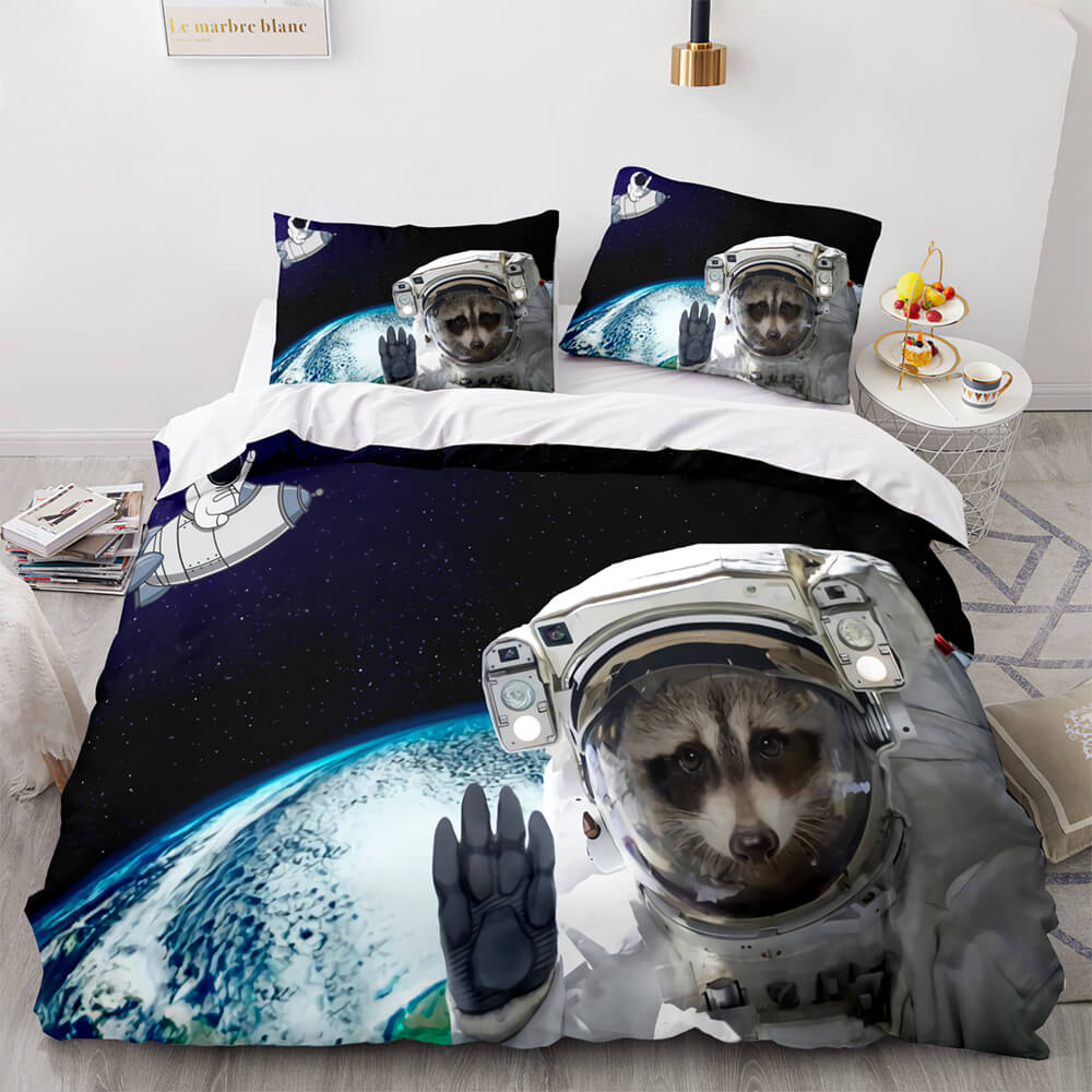 Space Astronaut Bedding Sets Quilt Covers Without Filler (Online Order Only)