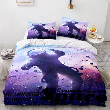 Space Astronaut Bedding Sets Quilt Covers Without Filler (Online Order Only)