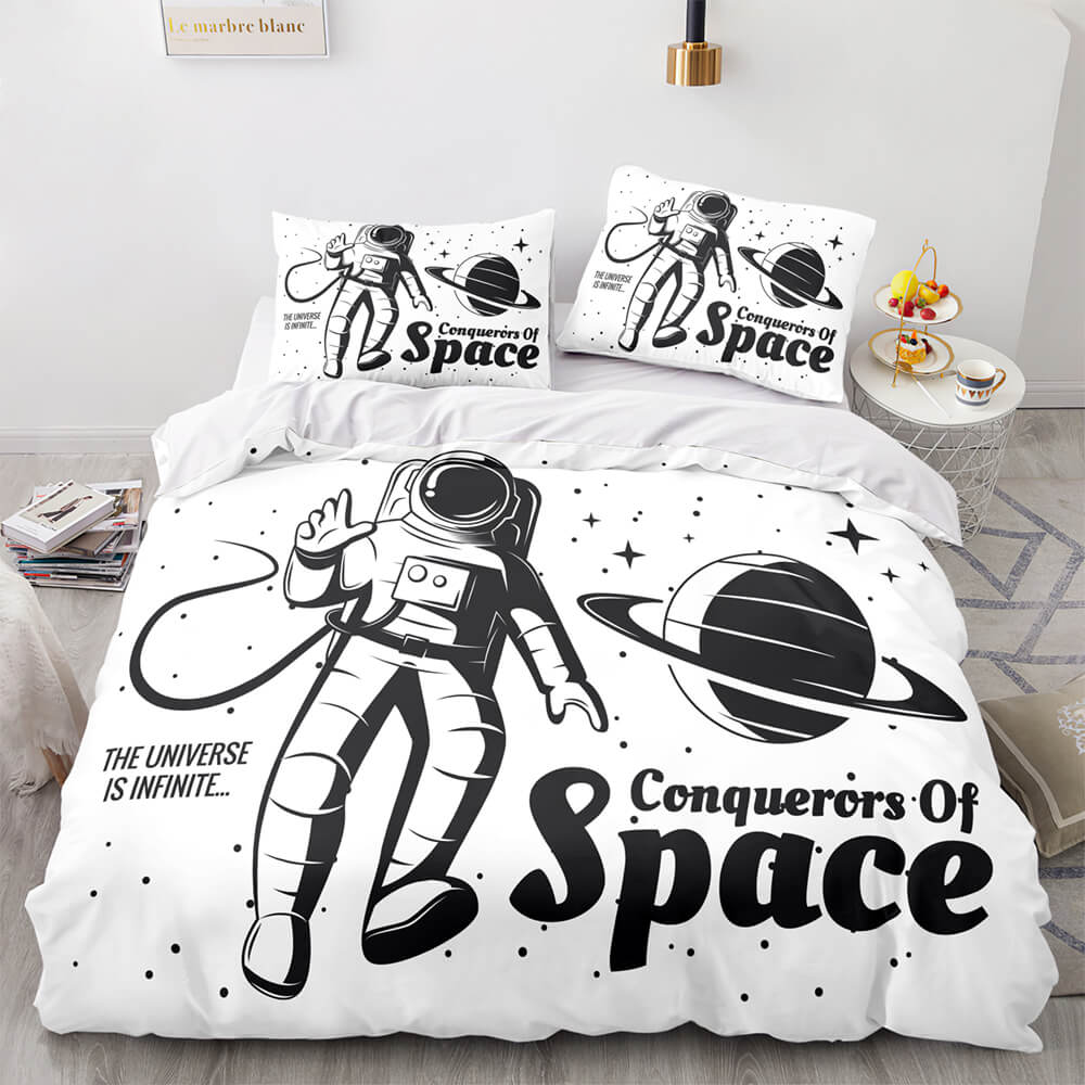 Space Astronaut Bedding Sets Quilt Covers Without Filler (Online Order Only)
