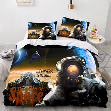 Space Astronaut Bedding Sets Quilt Covers Without Filler (Online Order Only)