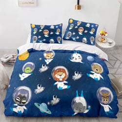 Space Astronaut Bedding Sets Quilt Covers Without Filler (Online Order Only)