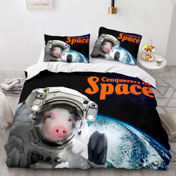 Space Astronaut Bedding Sets Quilt Covers Without Filler (Online Order Only)