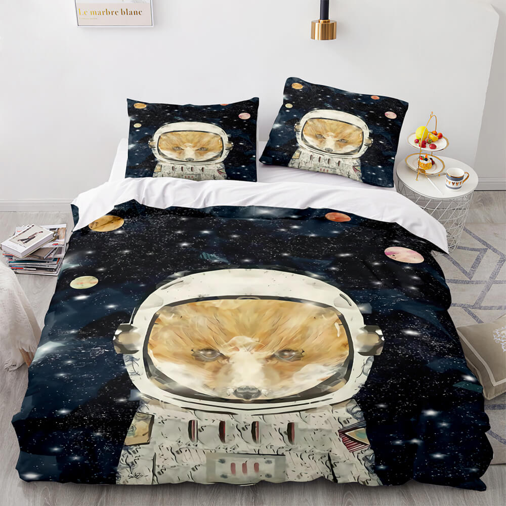 Space Astronaut Bedding Sets Quilt Covers Without Filler (Online Order Only)