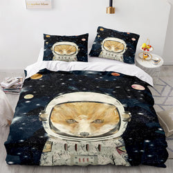 Space Astronaut Bedding Sets Quilt Covers Without Filler (Online Order Only)