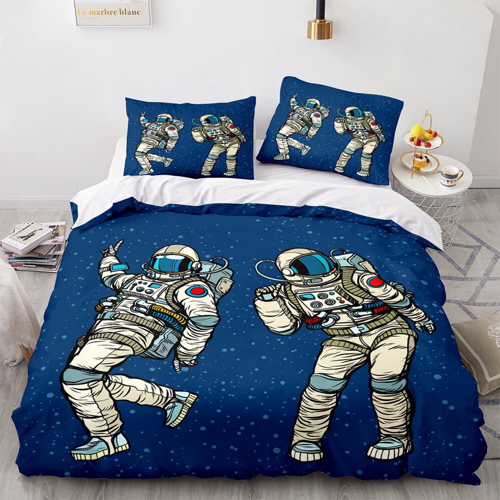 Spaceman Pattern Bedding Set Quilt Cover Without Filler (Online Order Only)