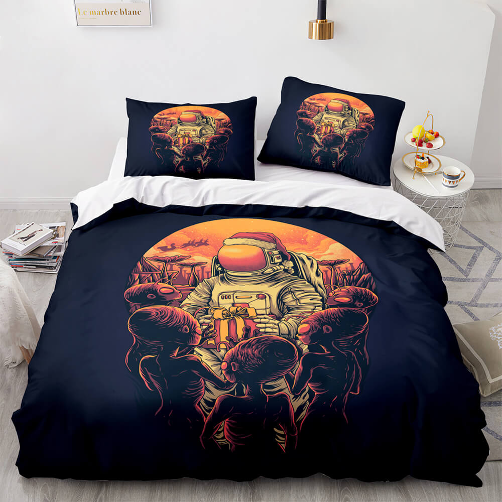 Spaceman Pattern Bedding Set Quilt Cover Without Filler (Online Order Only)