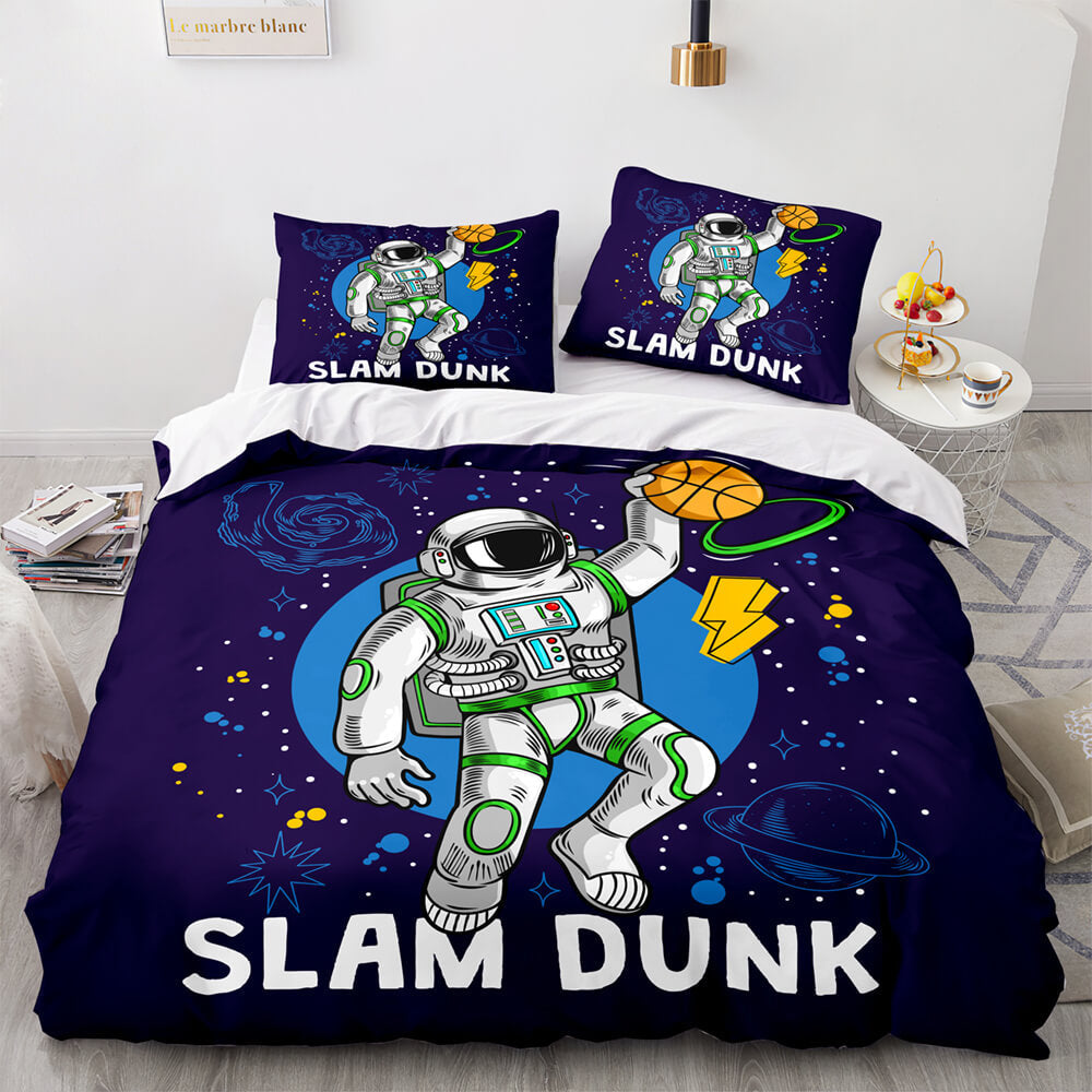Spaceman Pattern Bedding Set Quilt Cover Without Filler (Online Order Only)