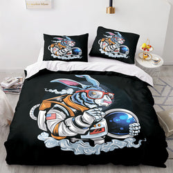 Spaceman Pattern Bedding Set Quilt Cover Without Filler (Online Order Only)