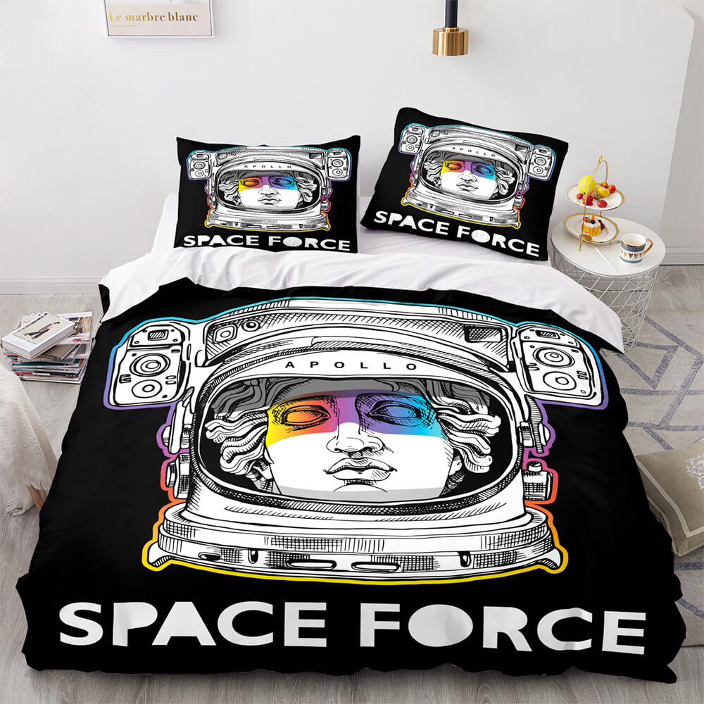 Spaceman Pattern Bedding Set Quilt Cover Without Filler (Online Order Only)