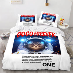 Spaceman Pattern Bedding Set Quilt Cover Without Filler (Online Order Only)