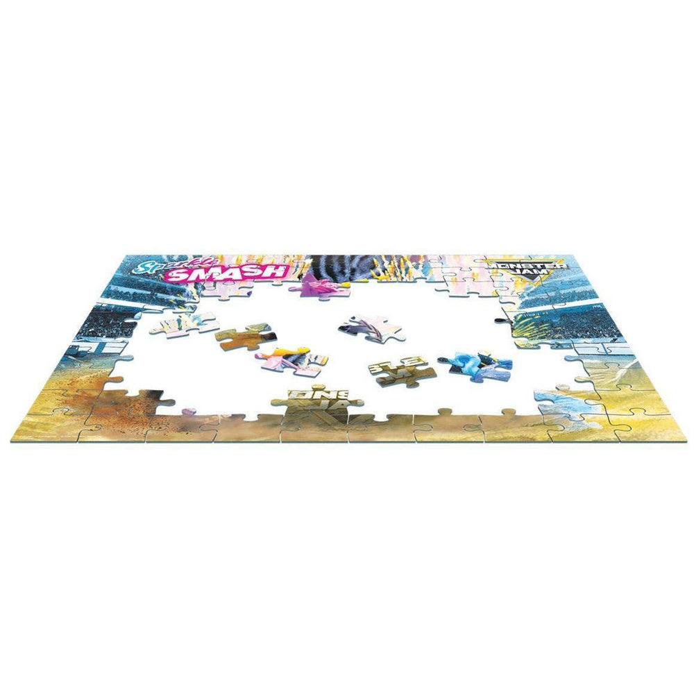 Sparkle Smash Monster Jam Lunch Bag & 100 Piece Jigsaw Puzzle Eurographics (ONLINE ORDER ONLY)
