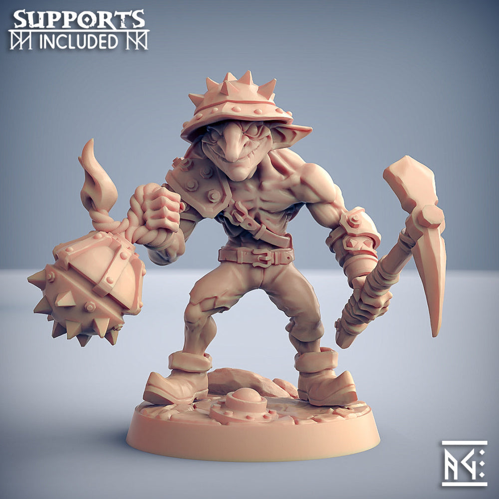 3D Printed Artisan Guild Modular Sparksoot Goblin Sparksoot Goblin Set 28mm 32mm (Online Only)