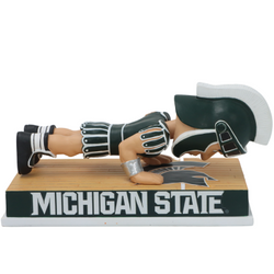 Sparty Michigan State Spartans Mascot Kissing the Court Bobblehead (Presale) (ONLINE ORDER ONLY)