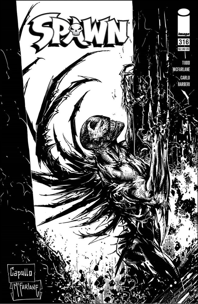 Spawn #316 1:5 Todd Mcfarlane Sketch Variant (03/31/2021) Image (ONLINE ORDER ONLY)