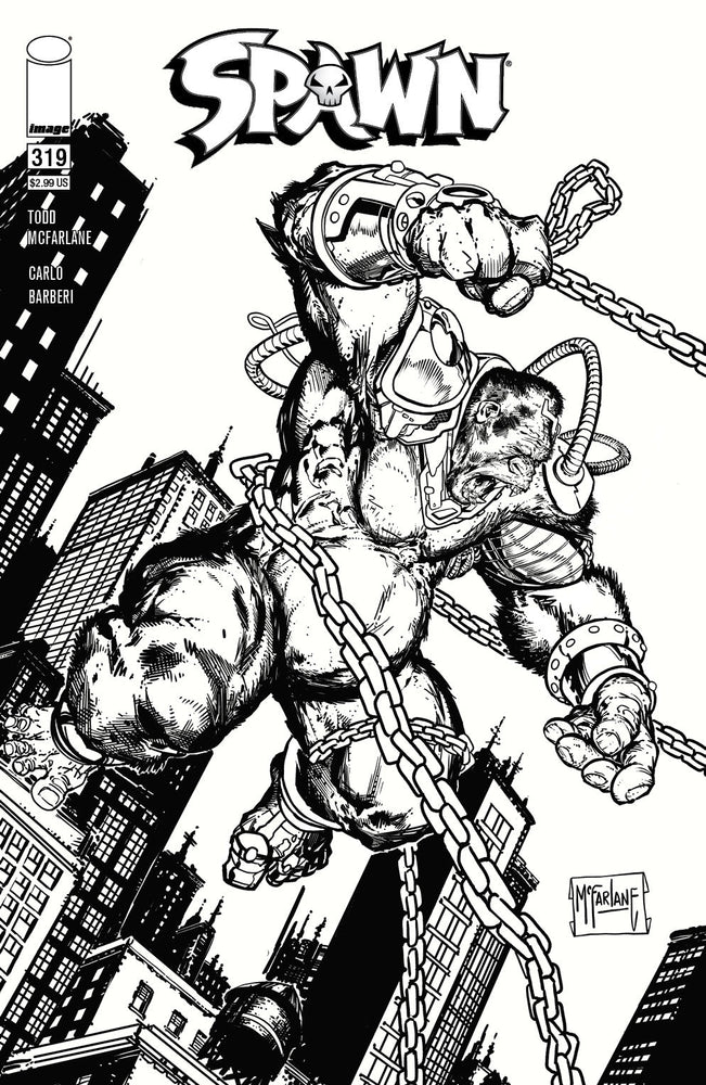 Spawn #319 1:5 Todd Mcfarlane BW Variant (06/30/2021) Image (ONLINE ORDER ONLY)