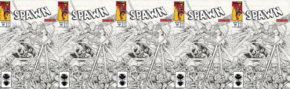SPAWN #299 C B&W Todd MCFARLANE Variant Amazing Spider-Man 299 Homage (07/31/2019) IMAGE (ONLINE ORDER ONLY)
