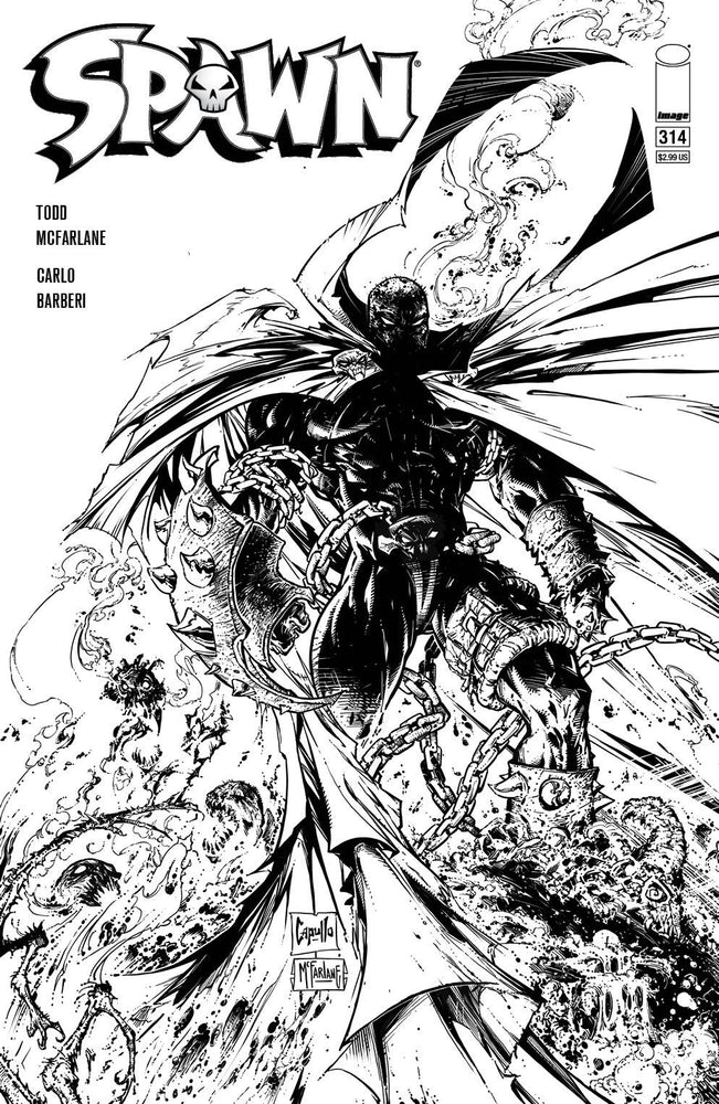 Spawn #314 1:5 Todd Mcfarlane Sketch Variant (01/27/2021) Image (ONLINE ORDER ONLY)
