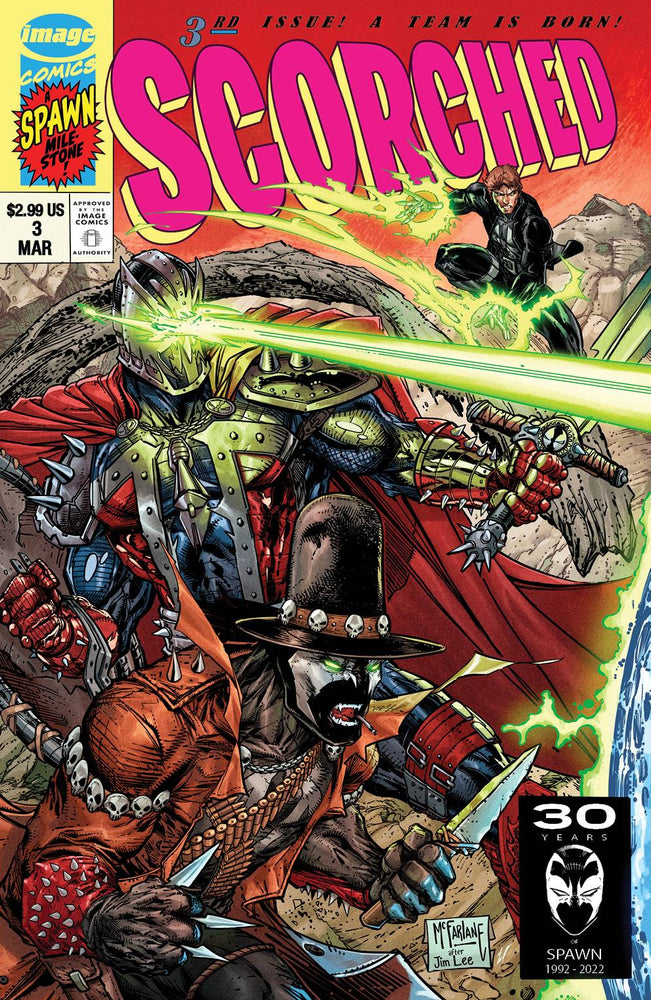 Spawn Scorched #3 B Todd Mcfarlane X-Men 1 Homage Variant (03/16/2022) Image (ONLINE ORDER ONLY)