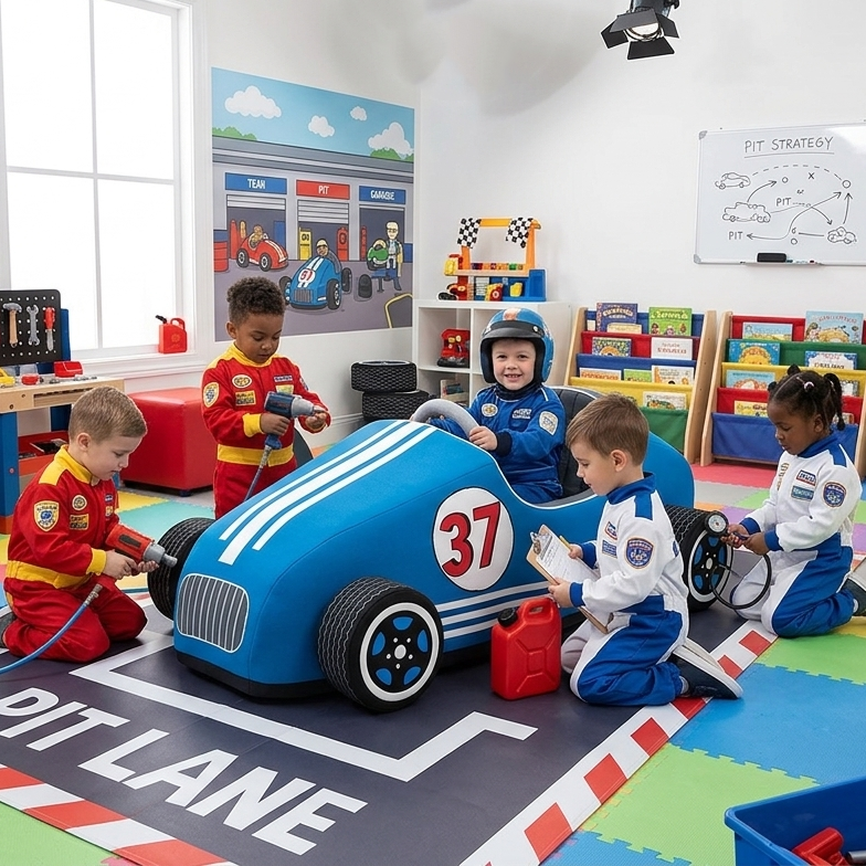 Role Play Speedster 37  - Blue Sit in Toy Car (ONLINE ORDER ONLY)