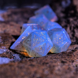 Pre-Order || Spellcaster Opalite Stone Dice Set