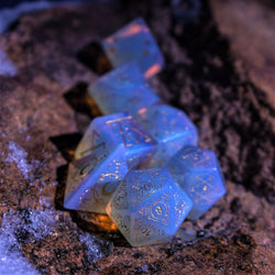 Pre-Order || Spellcaster Opalite Stone Dice Set