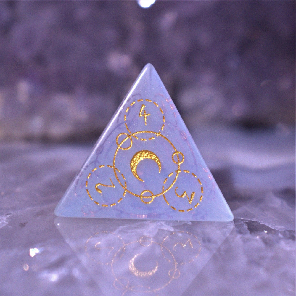 Pre-Order || Spellcaster Opalite Stone Dice Set