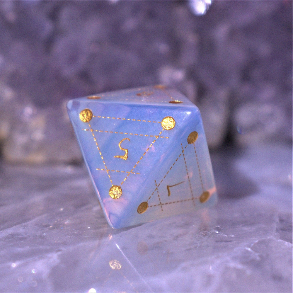 Pre-Order || Spellcaster Opalite Stone Dice Set