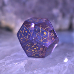 Pre-Order || Spellcaster Purple Glass Dice Set