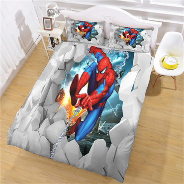 Spider-Man Pattern Bedding Set Quilt Cover Without Filler (Online Order Only)