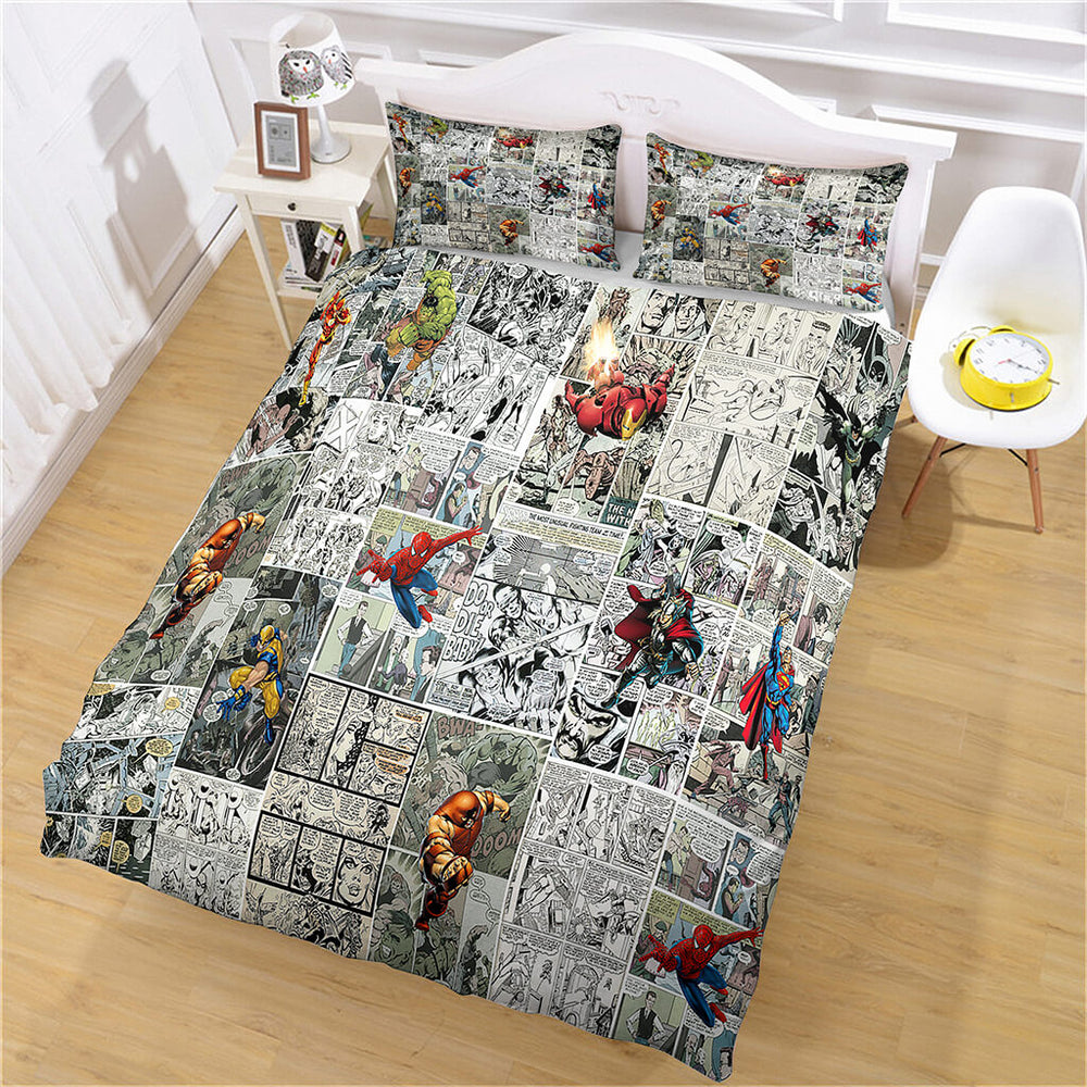 Spider-Man Pattern Bedding Set Quilt Cover Without Filler (Online Order Only)