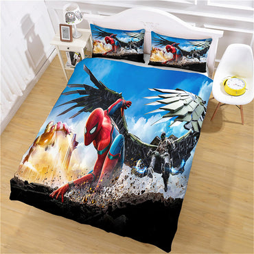 Spider-Man Pattern Bedding Set Quilt Cover Without Filler (Online Order Only)