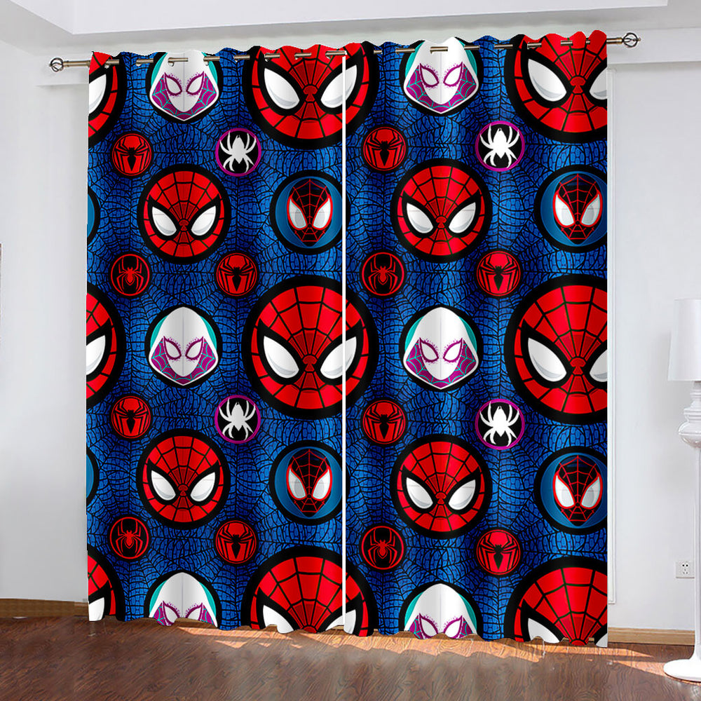 SpiderMan Miles Morales Gwen Curtains Blackout Window Drapes (Online Order Only)