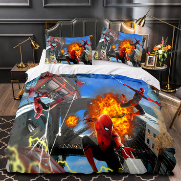 IMAX Spider-Man No Way Home Bedding Set Duvet Cover Quilt Bed Sets (Online Order Only)