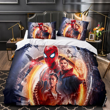 IMAX Spider-Man No Way Home Bedding Set Duvet Cover Quilt Bed Sets (Online Order Only)