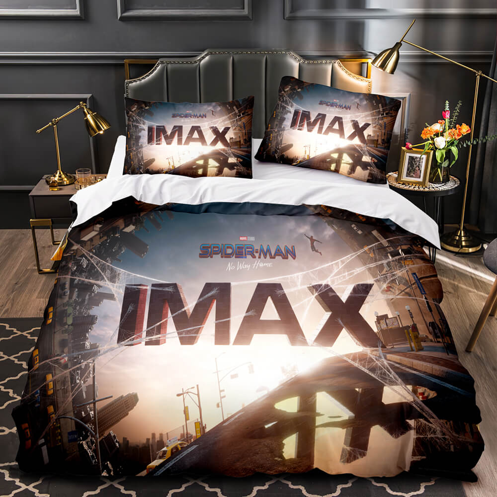 IMAX Spider-Man No Way Home Bedding Set Duvet Cover Quilt Bed Sets (Online Order Only)