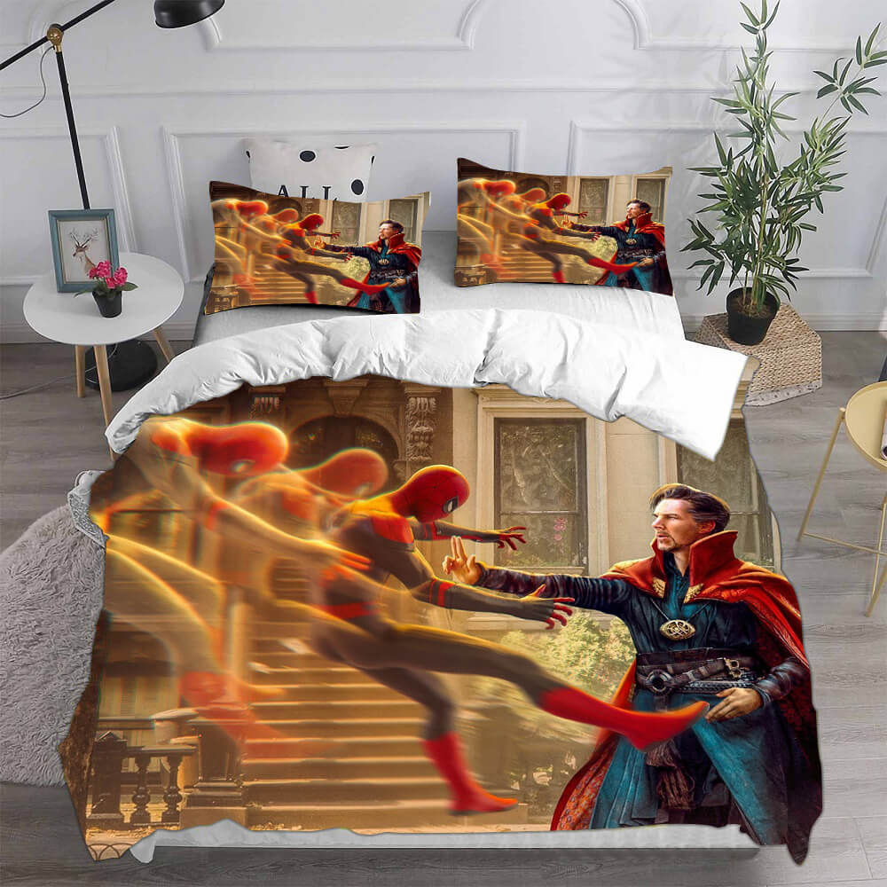 Spider-Man No Way Home Cosplay Bedding Set Quilt Duvet Cover Bed Sets (Online Order Only)